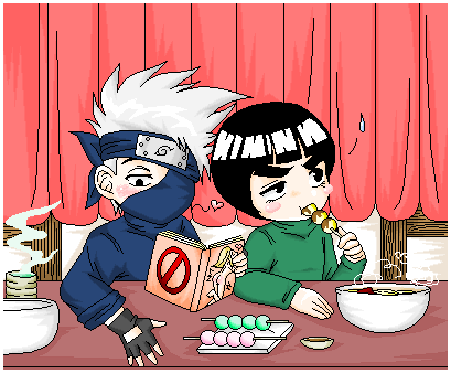 gaikaka7.png Gai and Kakashi image by Death-Note_Lover