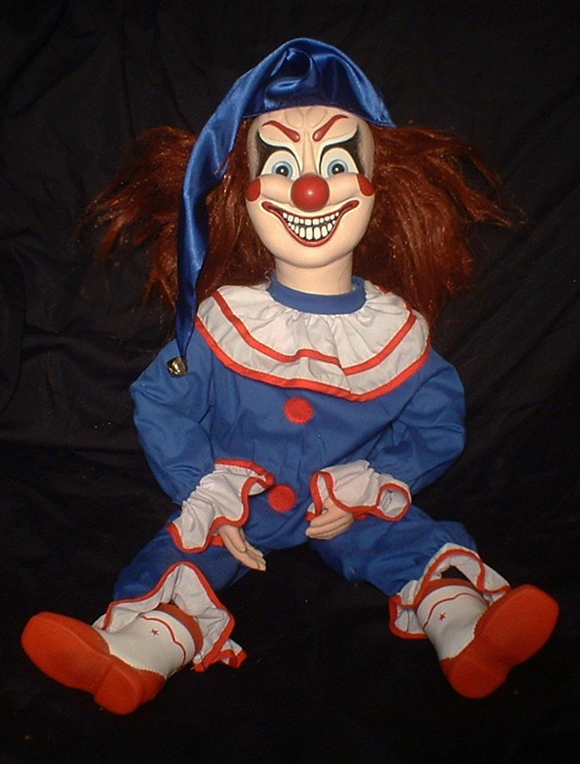 HAUNTED Evil Clown doll "EYES FOLLOW YOU" Creepy Halloween Poltergeist