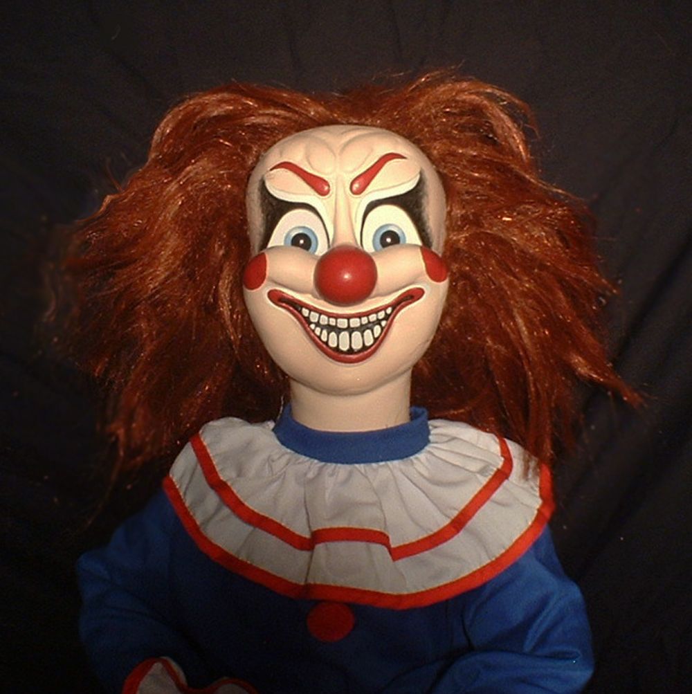 HAUNTED Evil Clown doll "EYES FOLLOW YOU" Creepy Halloween Poltergeist prop OOAK eBay