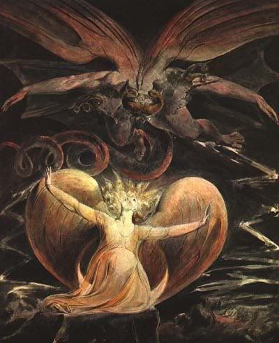 william blake red dragon. The Great Red Dragon and the