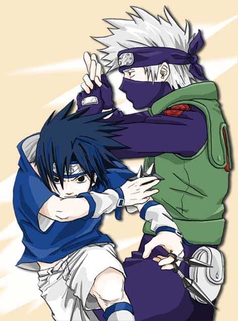 Kakashi and Sasuke Pictures, Images and Photos