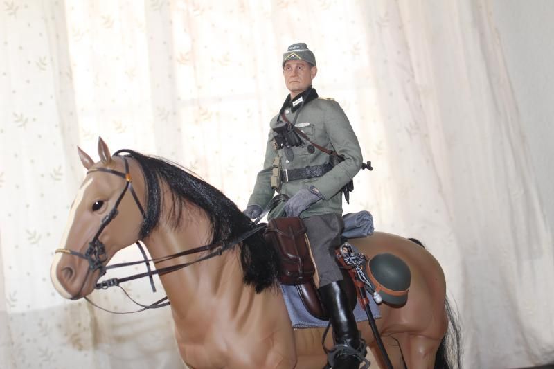 German Cavalry officer. Saddle equipment