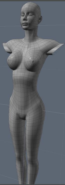 Zbrush female body model