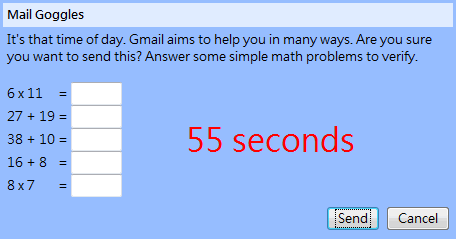 衝動發信禁止！！Google推出Mail Goggles不讓你寄出令人後悔的信