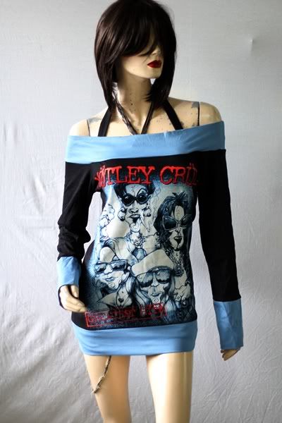  about Motley Crue Heavy Punk Metal Rock DIY Sexy Boat Neck Top Shirt
