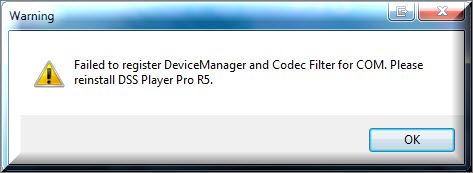 How to Fix "Failed to Register Device Manager and Codec Filter for COM" in Olympus DSS Player Pro R5
