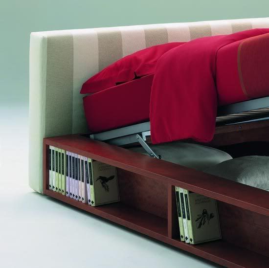 cama con portaobjetos