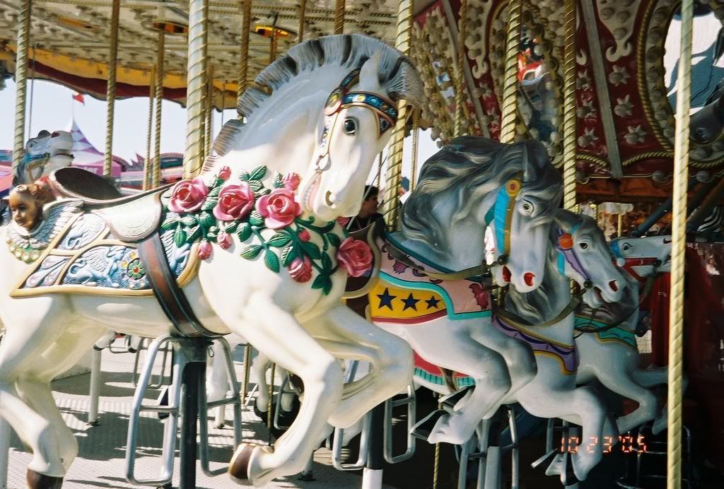 Carousel horses Image