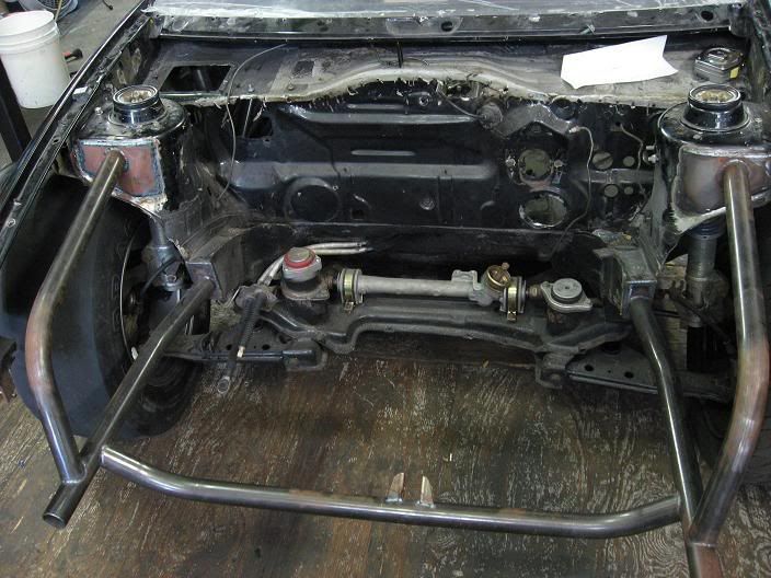 Tube frame in a unibody car?