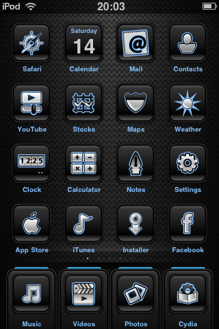 Well i performed the jailbreak patch on my iPod Touch and now i wanna theme 