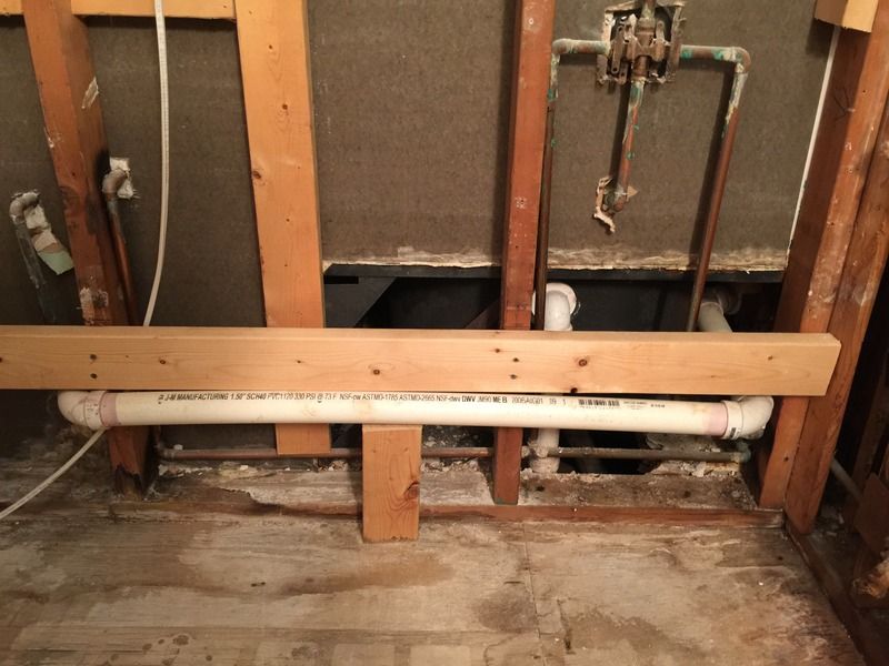 Route sink drain piping through studs? DIY Home Improvement Forum