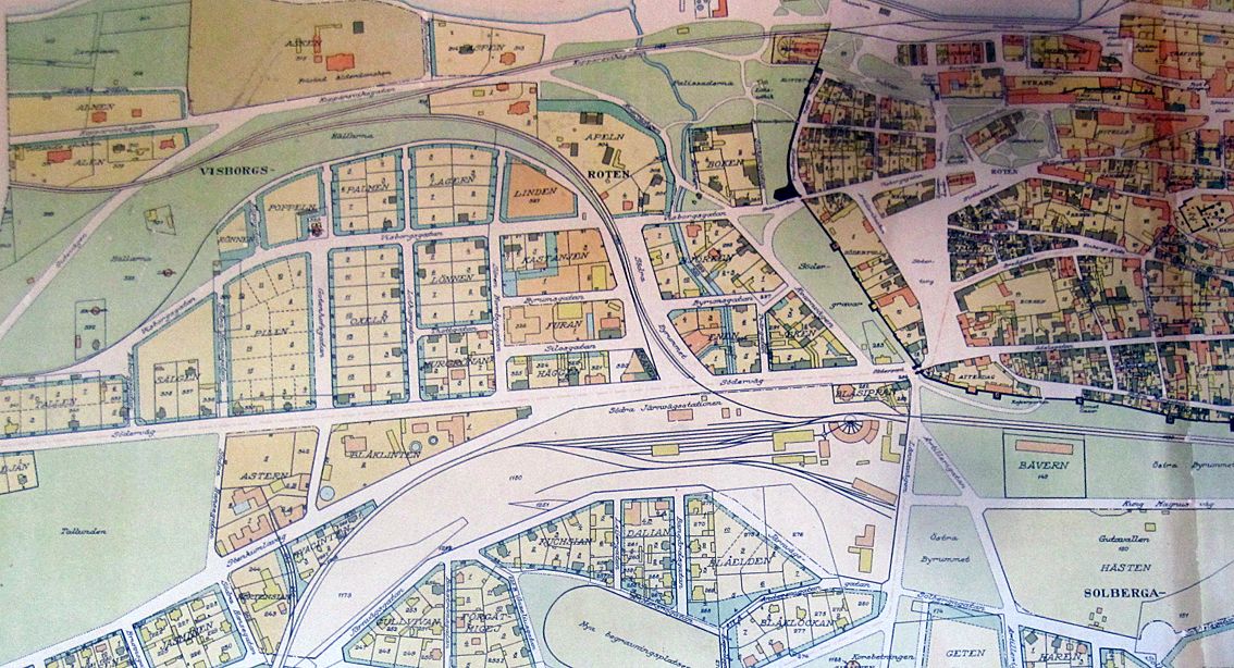 Kartor över järnvägen i Visby - Järnvägshistoriskt forum