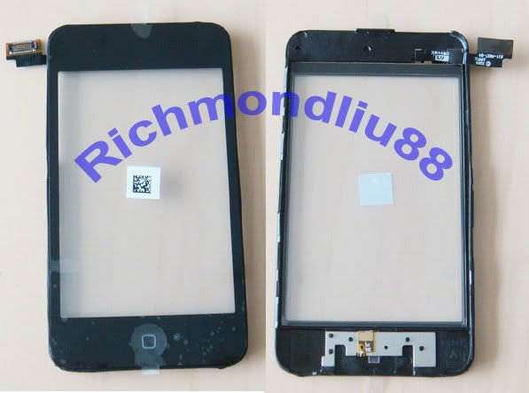 iPod Touch iTouch 2nd gen Touch Digitizer+frame+home button+button flex 
