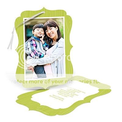 christmas ornament card with photo