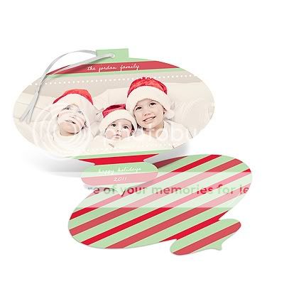christmas ornament card with photo