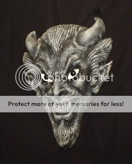 HAUNTED Gothic Wall Devil EYES FOLLOW YOU demon satyr  