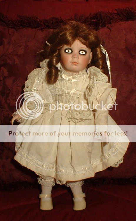 HAUNTED Antique Porcelain Doll EYES FOLLOW YOU OOAK