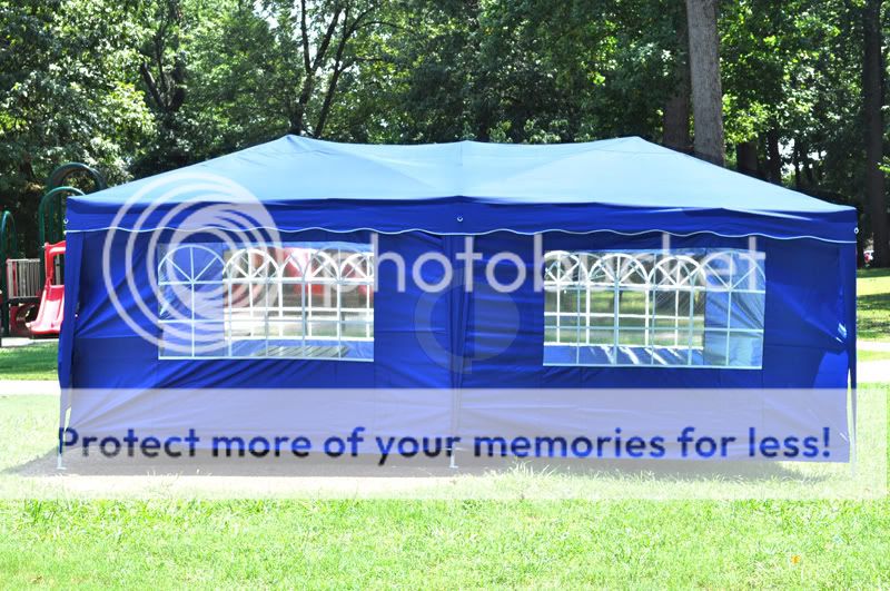 10 x 20 Pop Up EZ Set Up Canopy Tent Gazebo 6 Walls