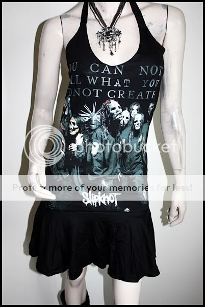 slipknot Heavy Metal Rock DIY Halter Dress Top  