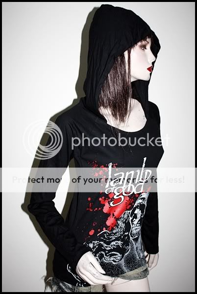 Lamb Of God Punk Metal Rock DIY Light Weight Hoodie Top  