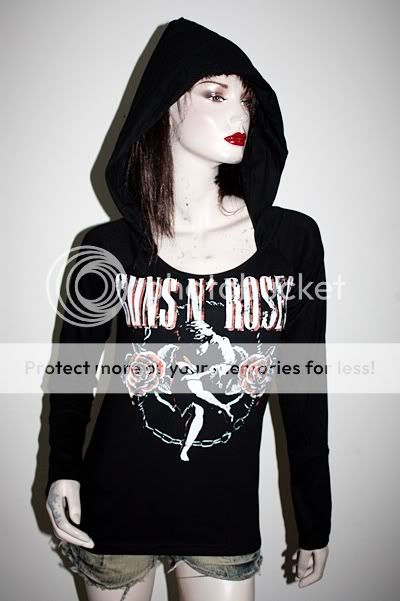 Guns N Roses Hard Rock DIY lightweight Hoodie Top  