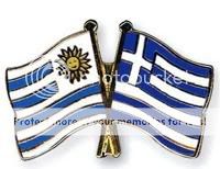 Σημαίες Ουρουγουάης και Ελλάδος